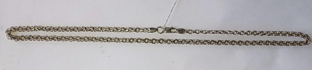 Серебряная цепь с плетением Бисмарк (28842449) 1