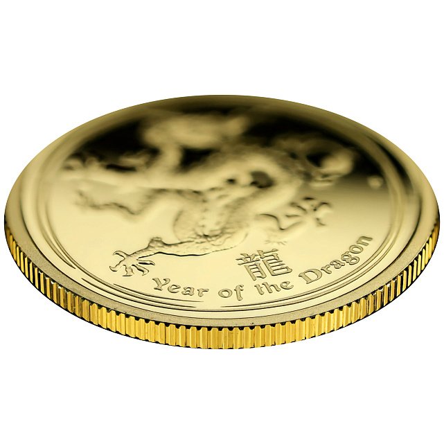 Золотая монета 1/4oz Год Дракона 25 долларов 2012 Австралия (31564128) 2