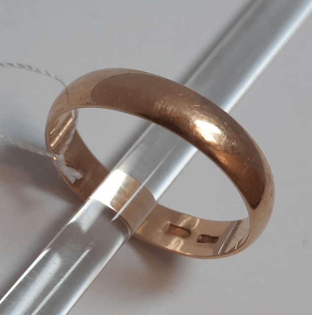Обручальное кольцо из красного золота (33671866)  2