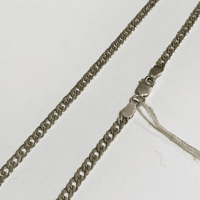 Срібний ланцюг з плетінням Подвійний ромб (32212612) 0