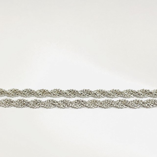 Срібний ланцюг з плетінням Фантазійне (31933767) 3