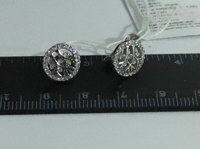 Срібні сережки з цирконієм (29872694) 2