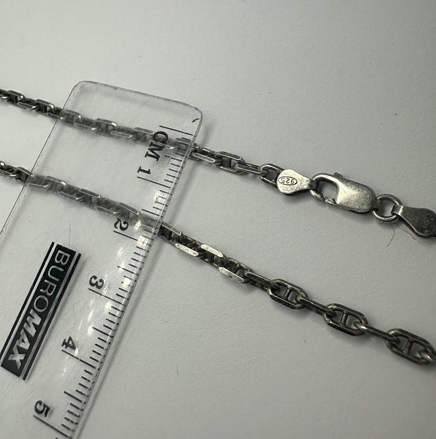 Серебряная цепь с плетением Морское якорное (33627272) 1