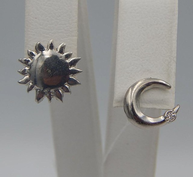 Серебряные серьги с цирконием (32242816) 0