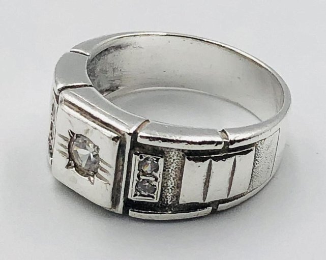 Срібний перстень із цирконієм (33379599) 1