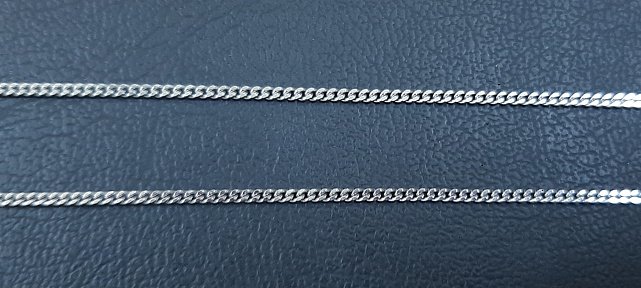 Срібний ланцюг з плетінням панцирне (30598603) 2