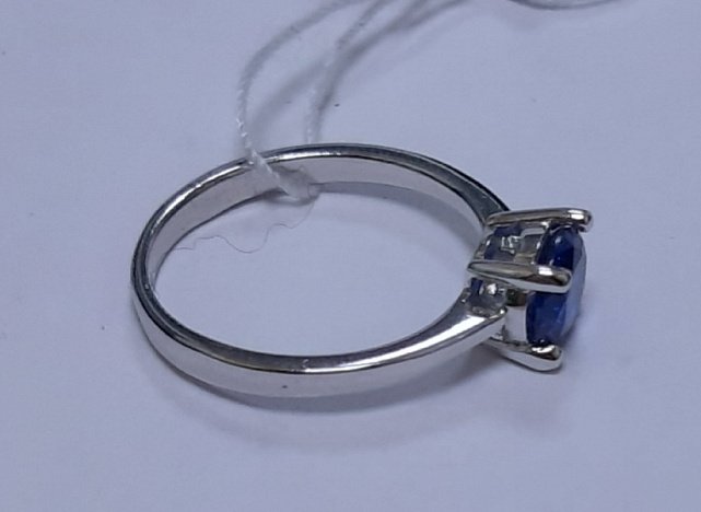 Серебряное кольцо с цирконием (30537839) 5