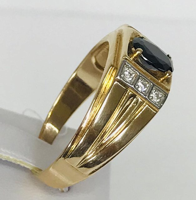 Перстень із червоного та білого золота з цирконієм (28798958) 1