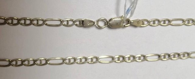 Серебряная цепь с плетением Фантазийное (28938566) 1