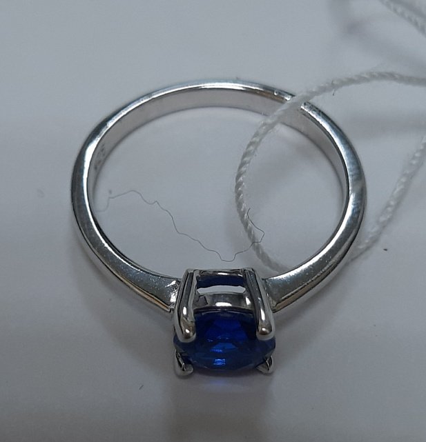 Серебряное кольцо с цирконием (30537839) 3