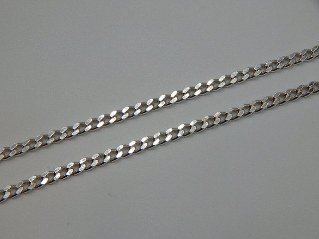 Срібний ланцюг з плетінням панцирне (32546708) 2