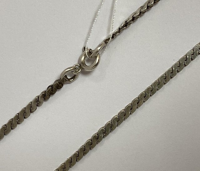 Серебряная цепь с плетением Фантазийное (33490004) 0