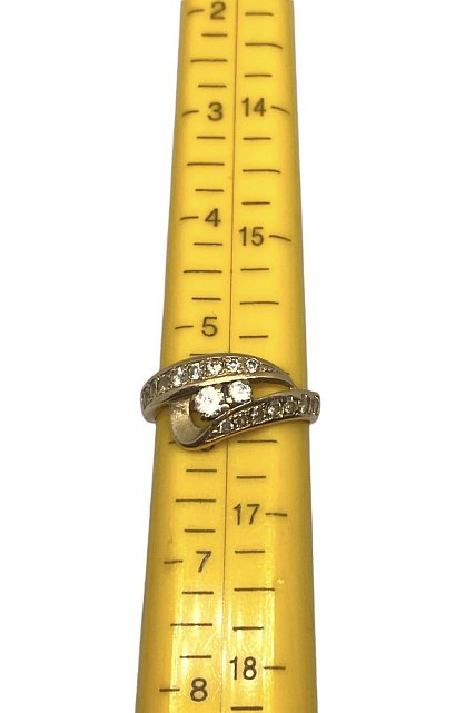 Кольцо из красного золота с цирконием (29058244) 4