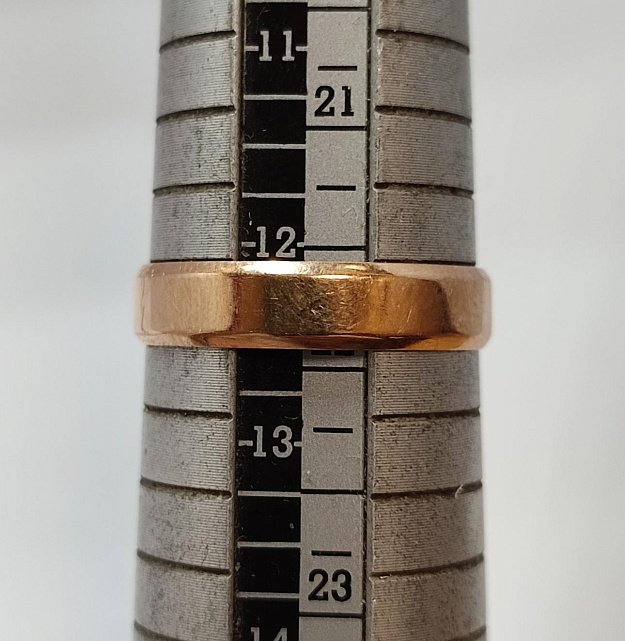 Обручальное кольцо из красного золота (33680722) 1