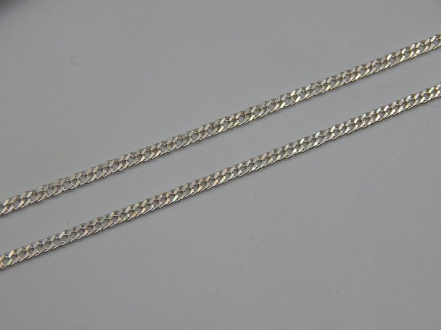 Серебряная цепь с плетением Двойной ромб (32277965) 1