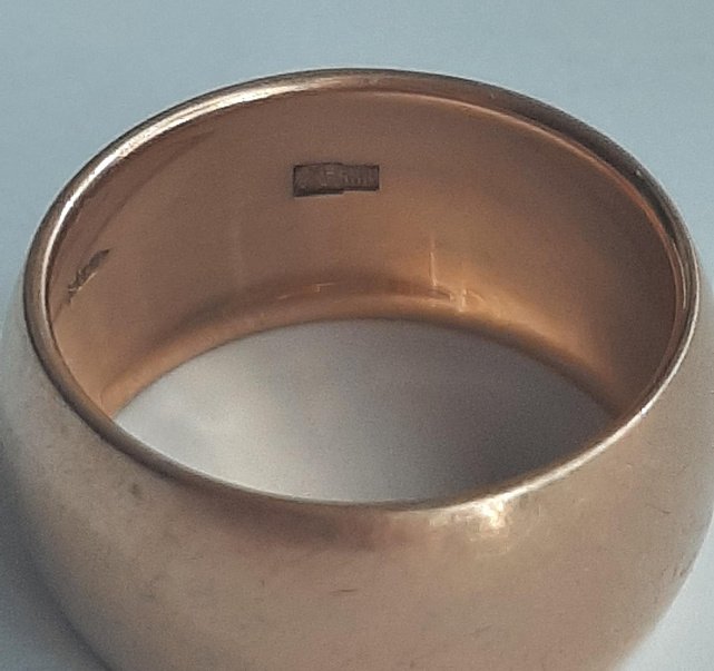 Обручальное кольцо из красного золота (33672838) 4