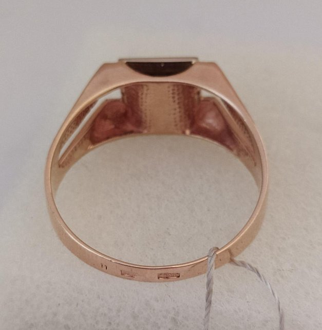 Перстень из красного золота с цирконием (31955234) 1