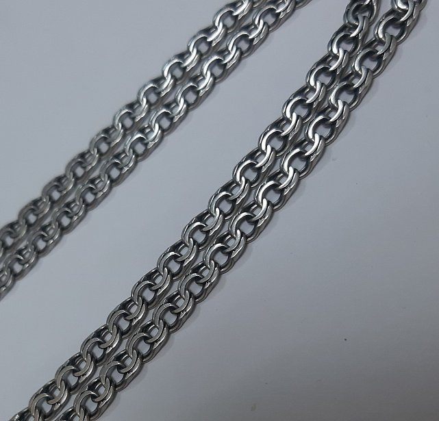 Срібний ланцюг із плетінням Бісмарк (32323315) 2