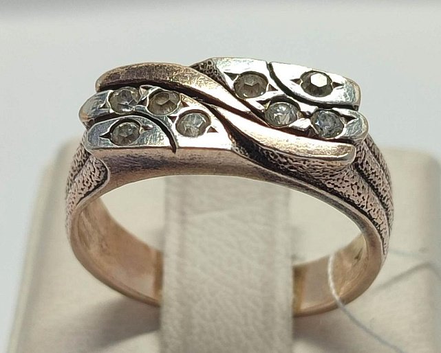 Срібний перстень із цирконієм (33539888) 0