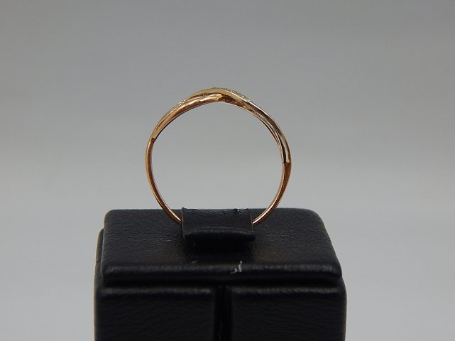 Кольцо из красного золота с цирконием (30509360) 5