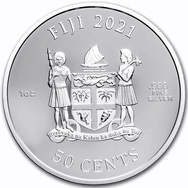 Серебряная монета 1oz Уличный Боец II: Вега 50 центов 2021 Фиджи (29128321) 14