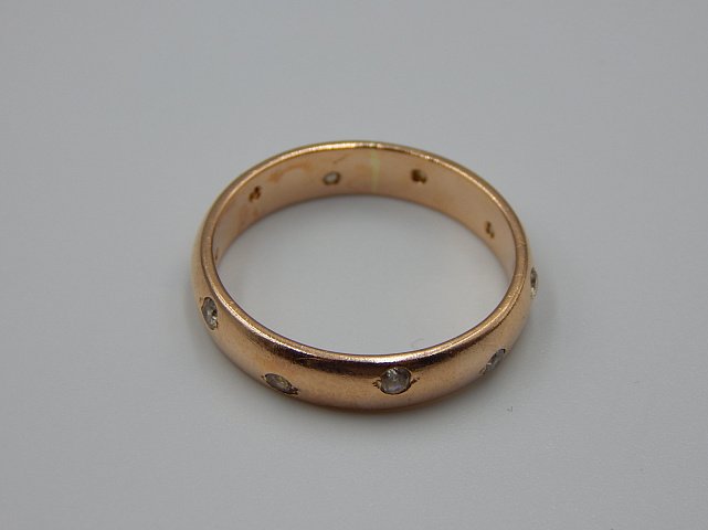 Кольцо из красного золота с цирконием (33722893)  6