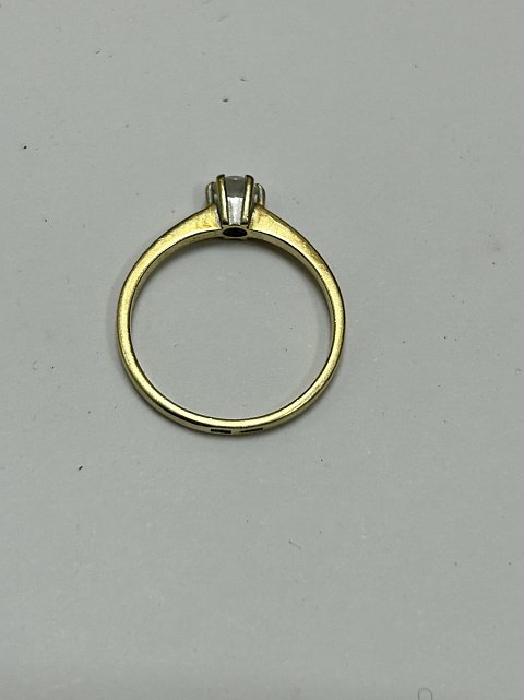 Кольцо из желтого золота с цирконием (33476144)  3
