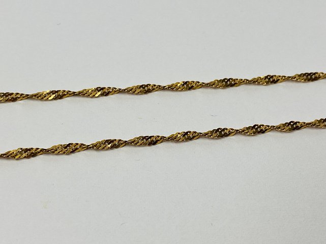Цепь из красного золота с плетением Сингапур (33665441) 2