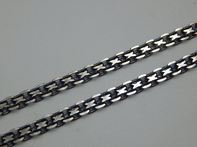 Срібний ланцюг з плетінням Фантазійне (30983032) 1