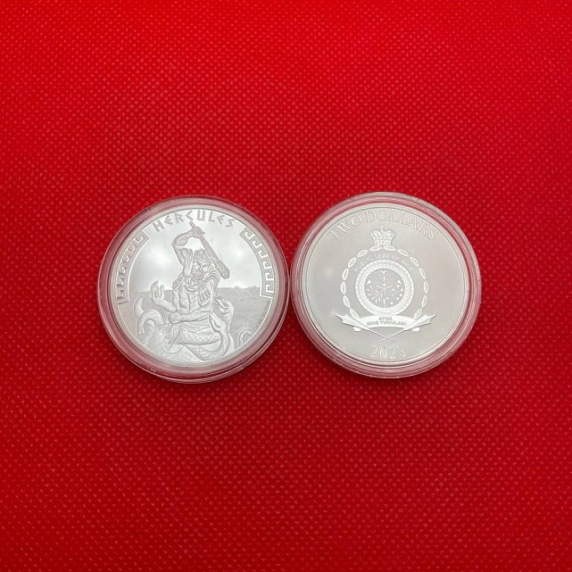Срібна монета 1oz Герої Грецької Міфології: Геракл 2 долари 2023 Ніуе (31572713) 8