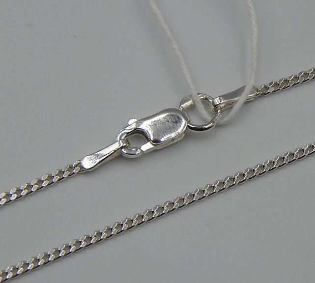 Серебряная цепь с плетением панцирное (31930035) 0