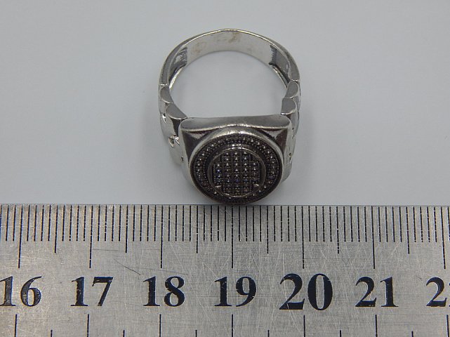 Срібний перстень із цирконієм (33220010) 3