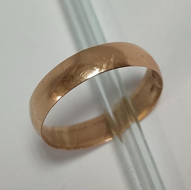 Обручальное кольцо из красного золота (33813727)  0