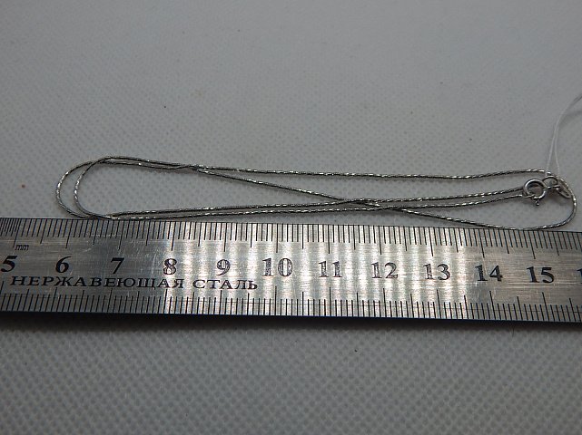 Серебряная цепь с плетением Снейк (30501658) 3