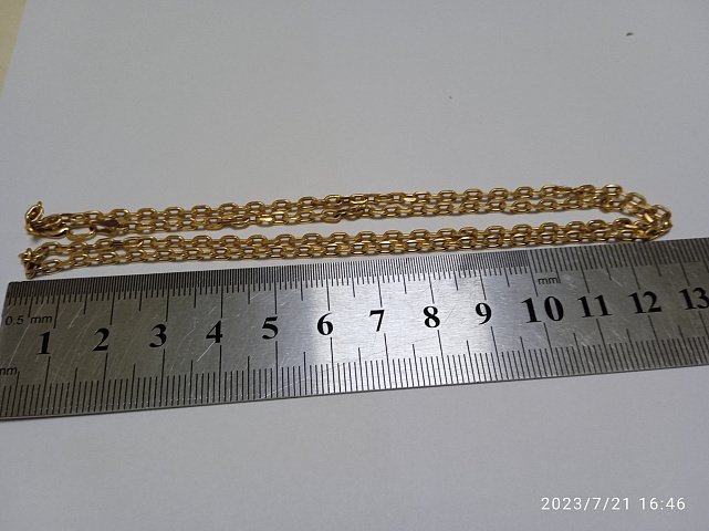 Цепь из желтого золота с плетением Якорное (31263884) 2
