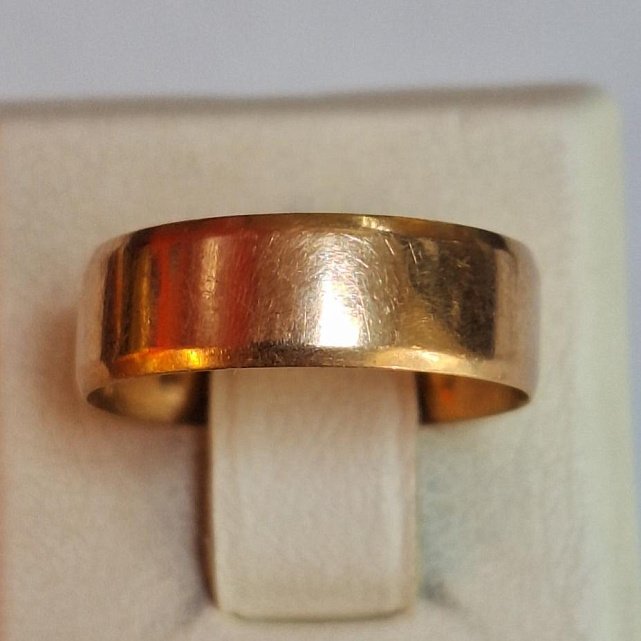Обручальное кольцо из красного золота (33907936)  0