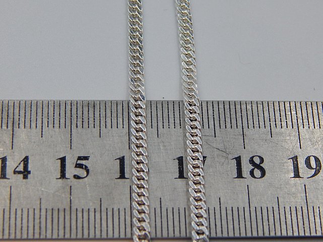 Серебряная цепь с плетением Двойной ромб (33945375) 3