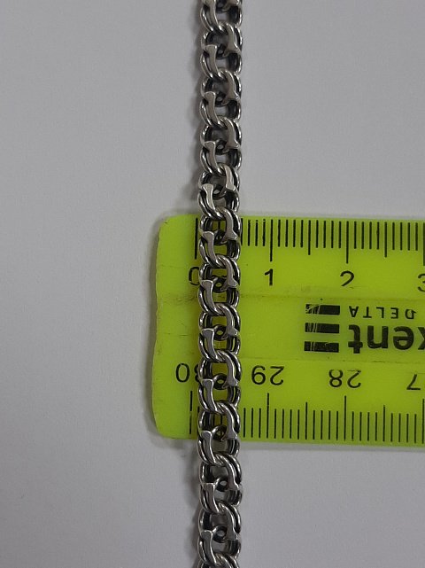 Серебряная цепь с плетением Бисмарк (33464957) 2