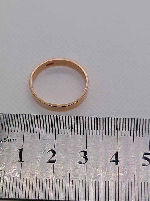Обручальное кольцо из красного золота (33468685) 4
