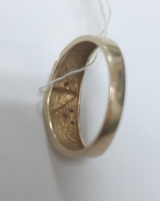 Перстень из желтого и белого золота с цирконием (31491105) 8