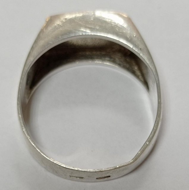 Срібний перстень із цирконієм та емаллю (33600325) 2