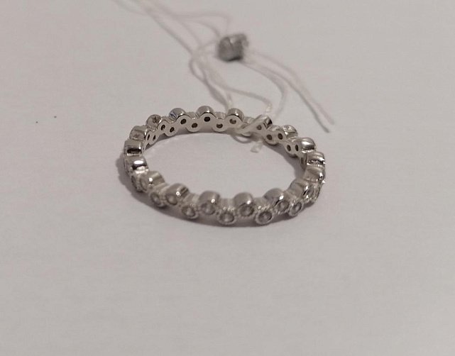 Серебряное кольцо с цирконием (31270889) 1