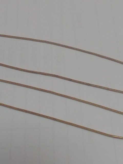 Цепь из красного золота с плетением Снейк (32886051)  1