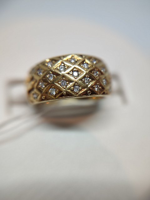 Кольцо из красного золота с бриллиантом (-ми) (27416955)  3