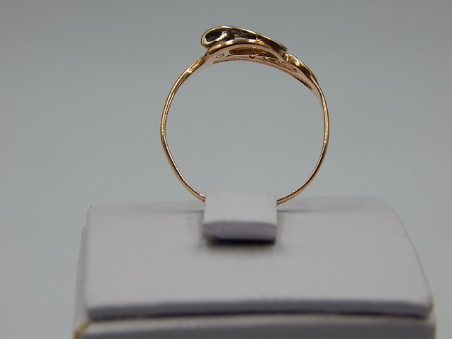 Кольцо из красного золота с цирконием (31559280) 4