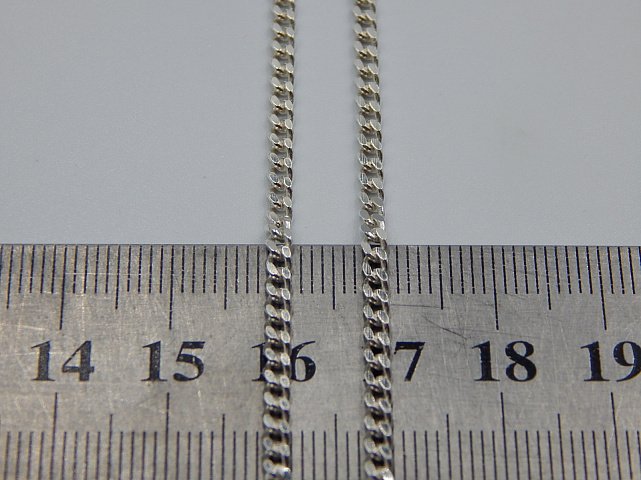 Серебряная цепь с плетением панцирное (31766168) 2