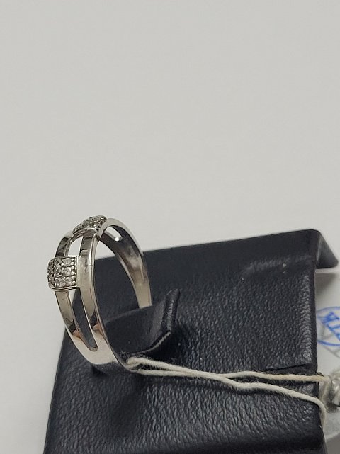Серебряное кольцо с цирконием (30512751) 2