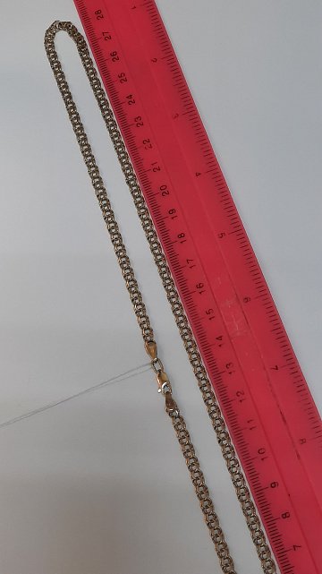 Ланцюжок з червоного золота з плетінням Бісмарк (33477391) 2