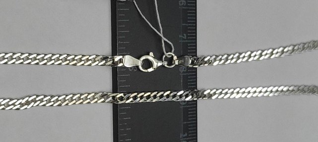 Серебряная цепь с плетением Двойной ромб (31094614) 3