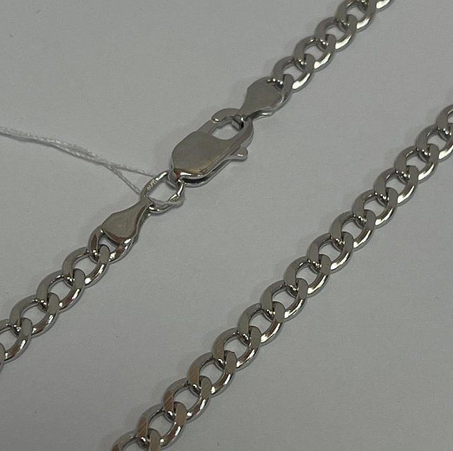 Срібний ланцюг з плетінням панцирне (33958494) 0